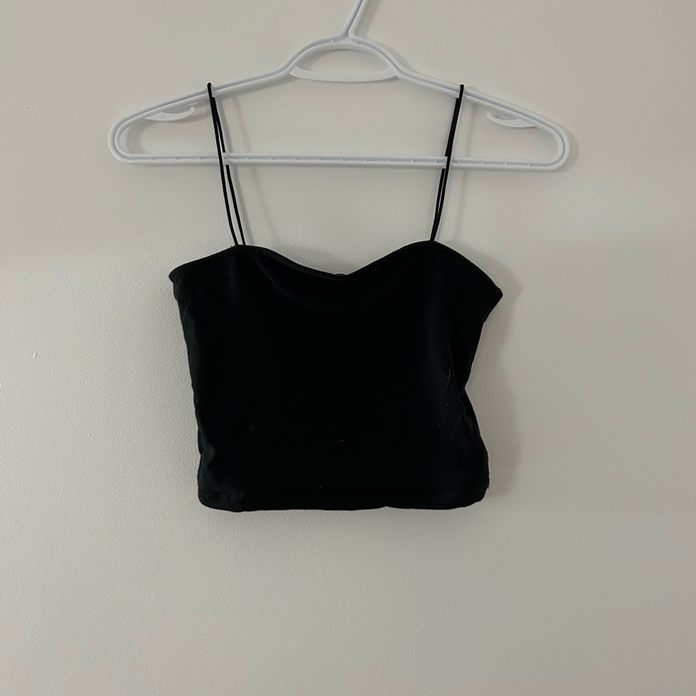 Black tank top